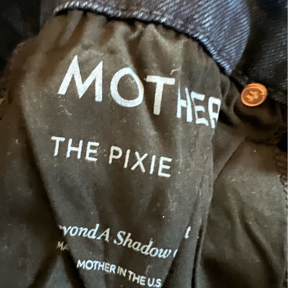 MOTHER The Pixie Jeans Beyond A Shadow Of A Doubt Wash Button Fly Size 24” - Picture 5 of 8